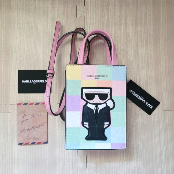 Karl Lagerfeld Maybelle Crossbody-Rainbow Pastel - Picture 2 of 13